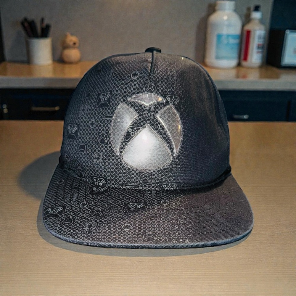 Xbox Promo Hat ..Very Rare! Silver X EUC